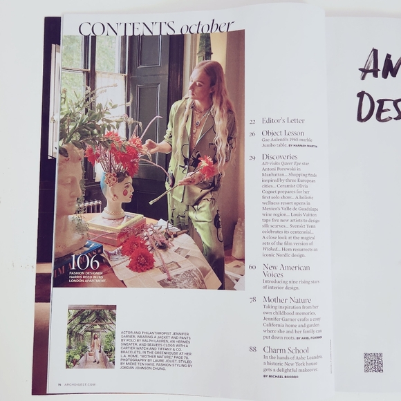 🍭7/$15 Architectural Digest Magazine October 2024 Jennifer Garner - Picture 2 of 4